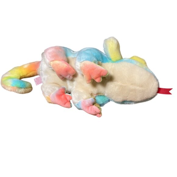 Ty Rainbow Beanie Buddy Chameleon Plush1999 Multicolor Tie-Dyed Bean Bag - Picture 8 of 15